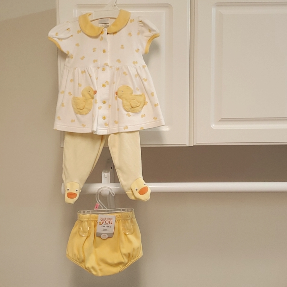 Carter's NB 3pc Duckies SetTop